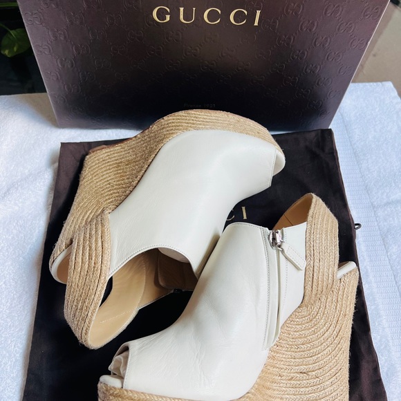 Off White Gucci Wedges - Picture 7 of 9